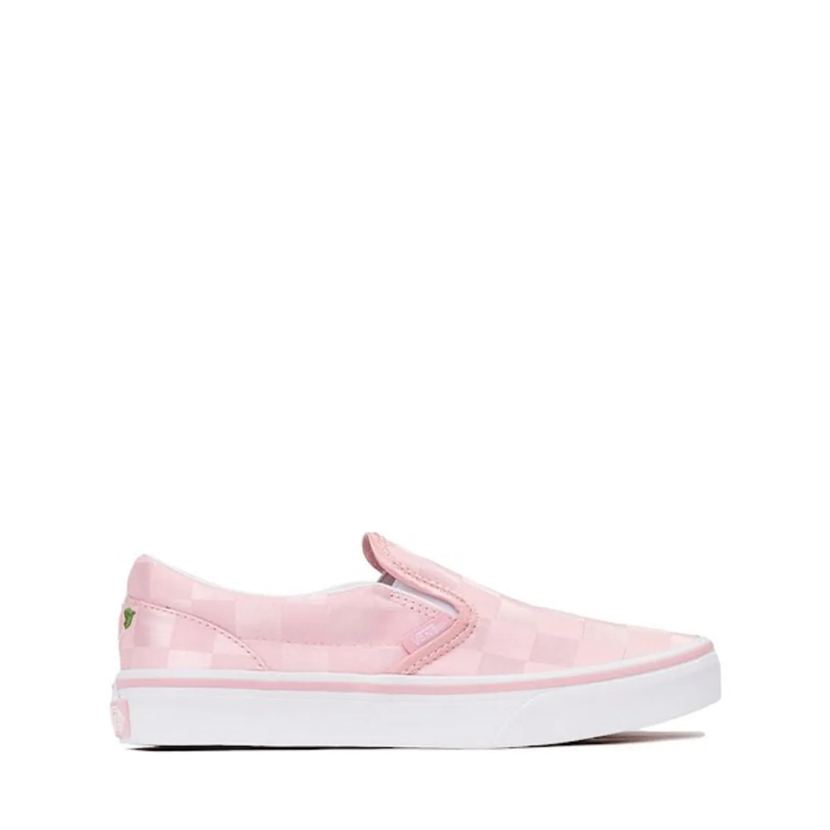 Vans Big Kid Slip-on Checkerboard Satin Skate Shoe