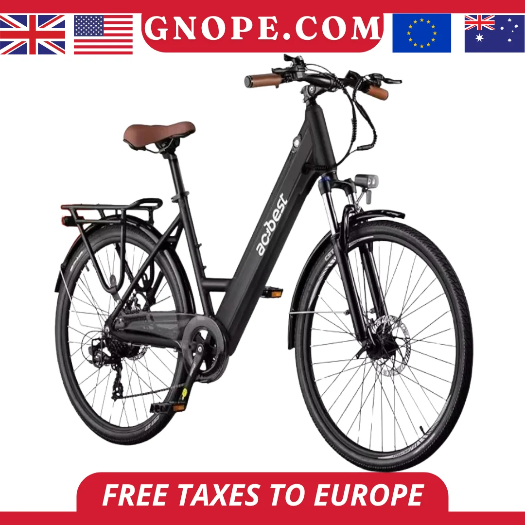 New 26 inch Step Thru Electric Bicycle, Peak 750W Brushless Motor Cityrun Ebike, with 7 Speed, Up to 50 thousand, e-bikes