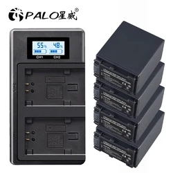 PALO NP-FV100 Battery NP FV100 FV100 Bateria + USB LCD Charger for Sony NP-FV30 NP-FV50 NP-FV70 SX83E SX63E FDR-AX100E AX100E