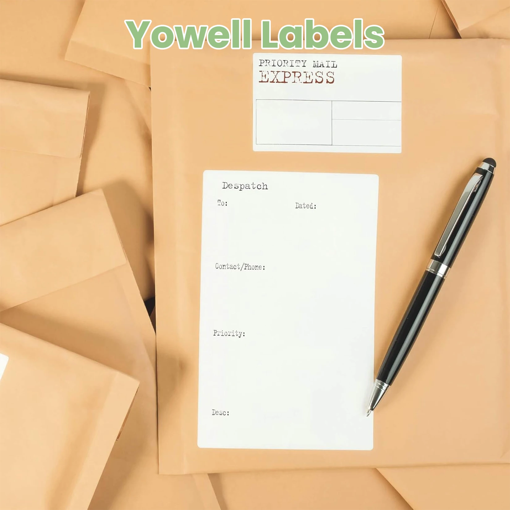 Yowell 5 x Thermoetiketten (50*80mm, 270 Etiketten) Kompatible Etiketten für Phomemo M110, M120, M100, M221, M220, M200, M108 – Detail 6