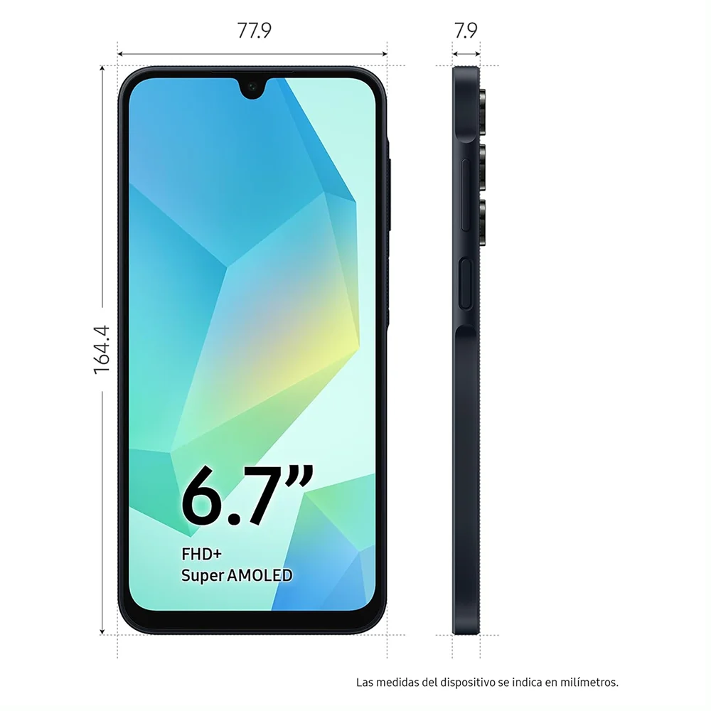 Versión Global Samsung Galaxy A16 4G 128GB MTK Pantalla Super AMOLED de 6.7 » y 90Hz Cámara de 50MP Batería de 5000 mAh Carga Súper Rápida de 25W NFC Teléfono Inteligente Android Negro Gris Verde 6