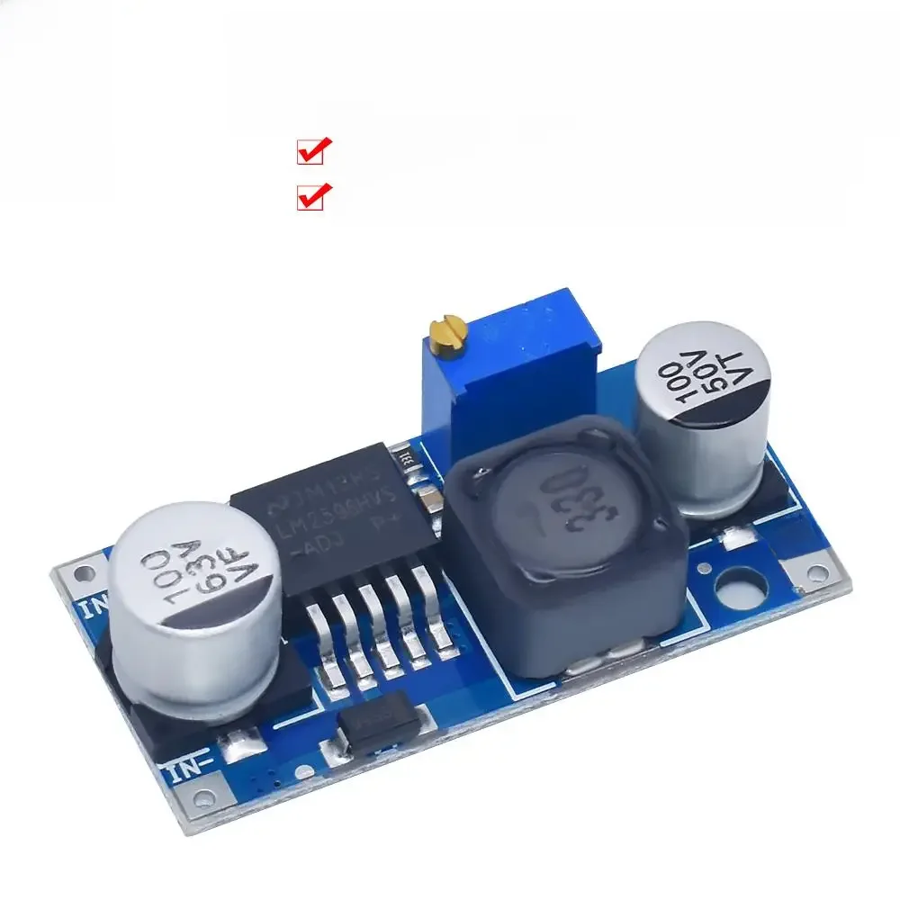 WAVGAT LM2596HVS LM2596 HV LM2596HV DC-DC regulowany przekształtnik Buck moduł zasilania 4.5-50V do 3-35V Urrent ograniczenie — zdjęcie 2