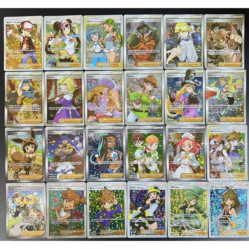 

Новые 60 шт. серия Pokemon аниме карты магазин самодельные металлические карты Пикачу Vmax серия Покемон повседневные игры коллекционные карточные игрушки