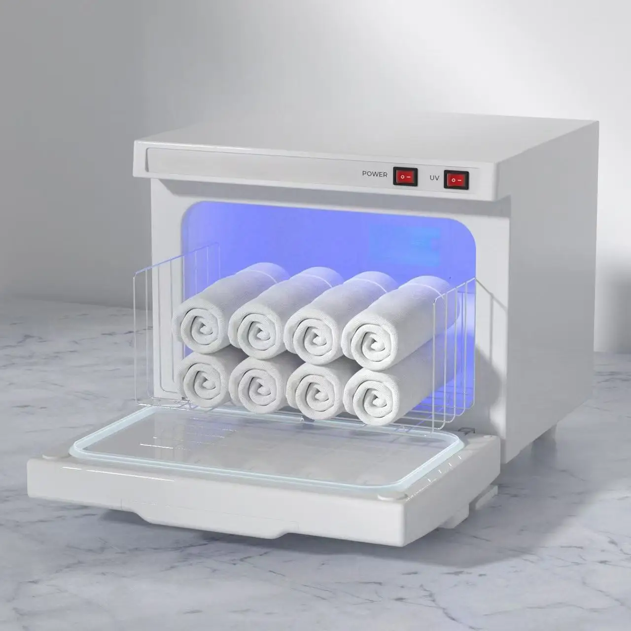 8L Mini Towel Warmer Mini Heated Towel Cabinet Electric Tower Warmer for Beauty Salon Massage Office Facial Spa