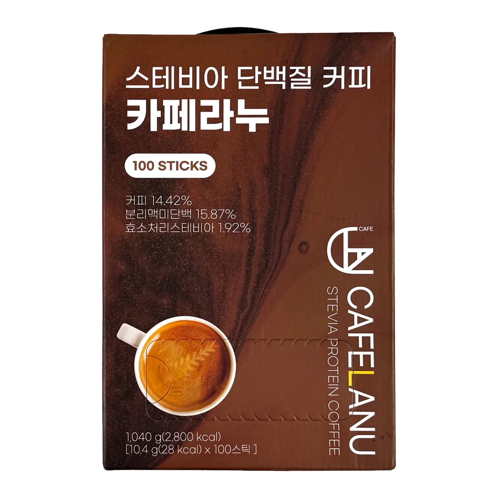 카페라누 스테비아 단백질 커피 무설탕 커피믹스 제로슈가 프로틴 믹스커피