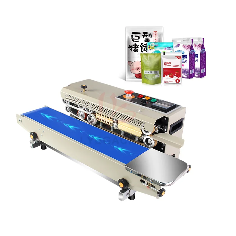 

LY Fully Automatic Continuous Counting Sealing Machine Heat Sealing Machine for Solid-Liquid Sealing, Date Printing 6-12mm