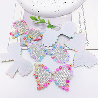 15Pcs Bow Clothes Hat Patches Non-Woven Fabric DIY Cloth Sticker Hair Clips Hats Bags Sewing Badge Decor Accessories Ornaments