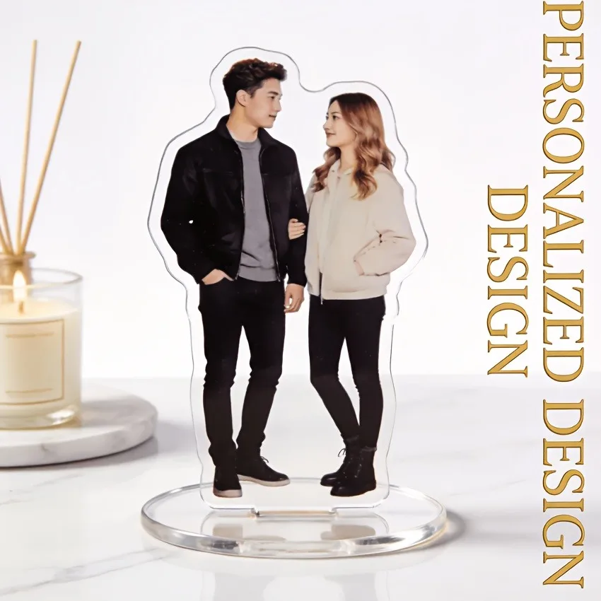 Photos personnalisées d'anime ou de couple, parfaites pour décorer votre bureau ou votre voiture, idéales comme cadeaux pour les fans, les anniversaires ou Noël.