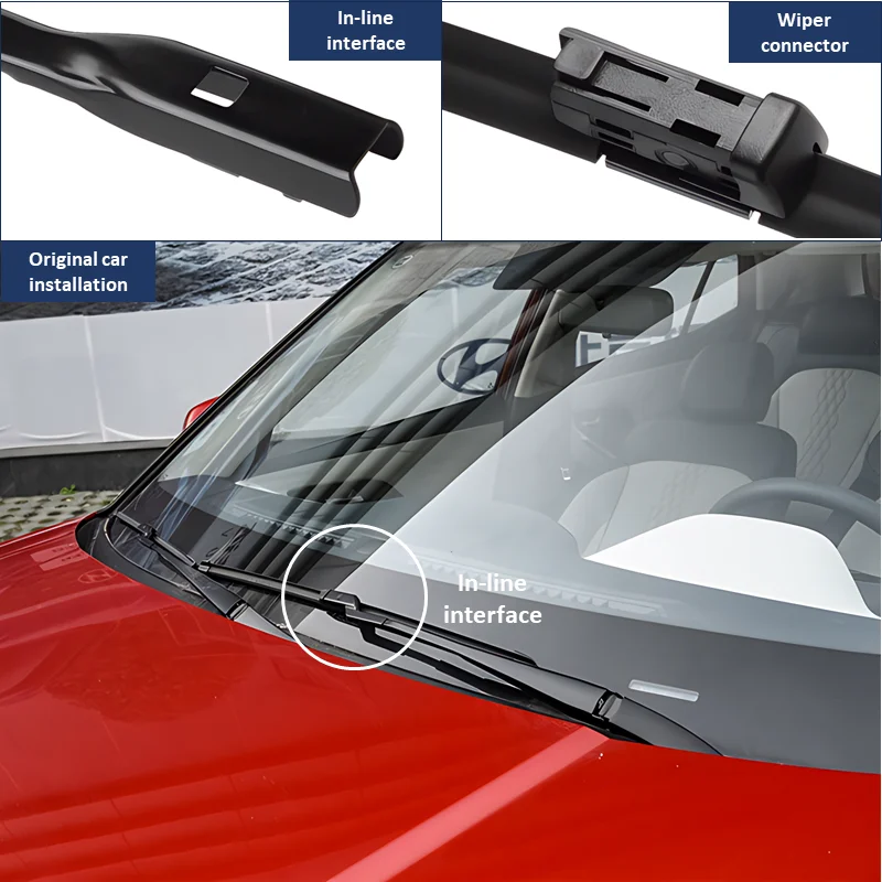 Car Wiper For Haval F7 F7X 2019 2020 2021 2022 Front Wiper Windshield Windscreen Window Rain Brushes 23\