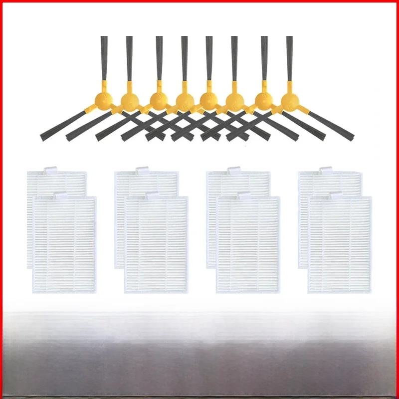 Accessoires pour aspirateur robot ABIR X5 / X6 / X8 Genio Navi N600, brosse latérale à 3 bras, filtre Hepa, pièces de rechange