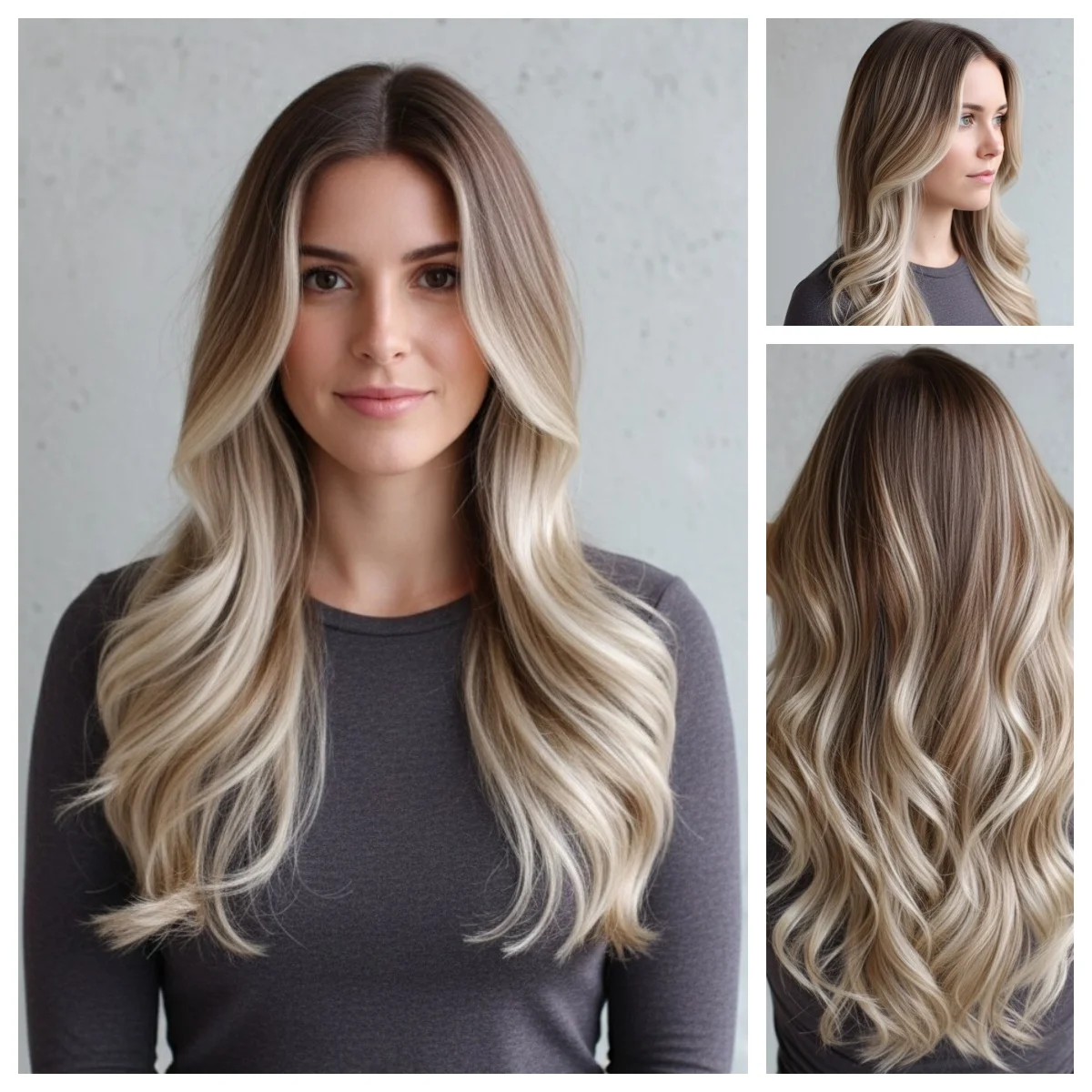 

Lothoey Human Hair Lace Front Wig Long Body Wave Wig13x4 Ombre Light Brown Blonde Balayage For Women Daily Party Daily Used