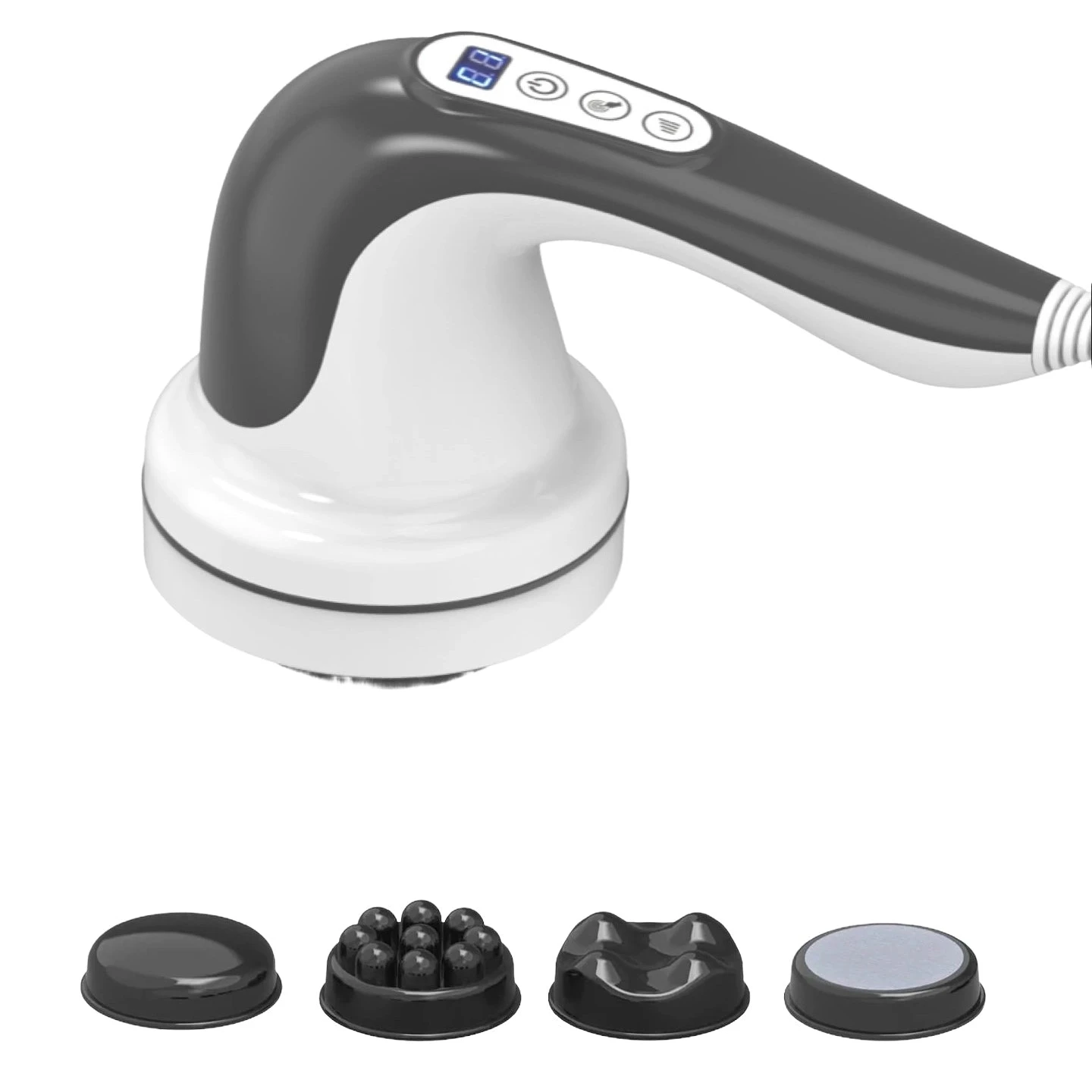 Multi-Functional Electric Body Slimming Massager 4 in 1 Rotating Vibration Shaping Device Portable Deep Tissue Muscle Relaxer for Abdomen Legs Arms Daily Care