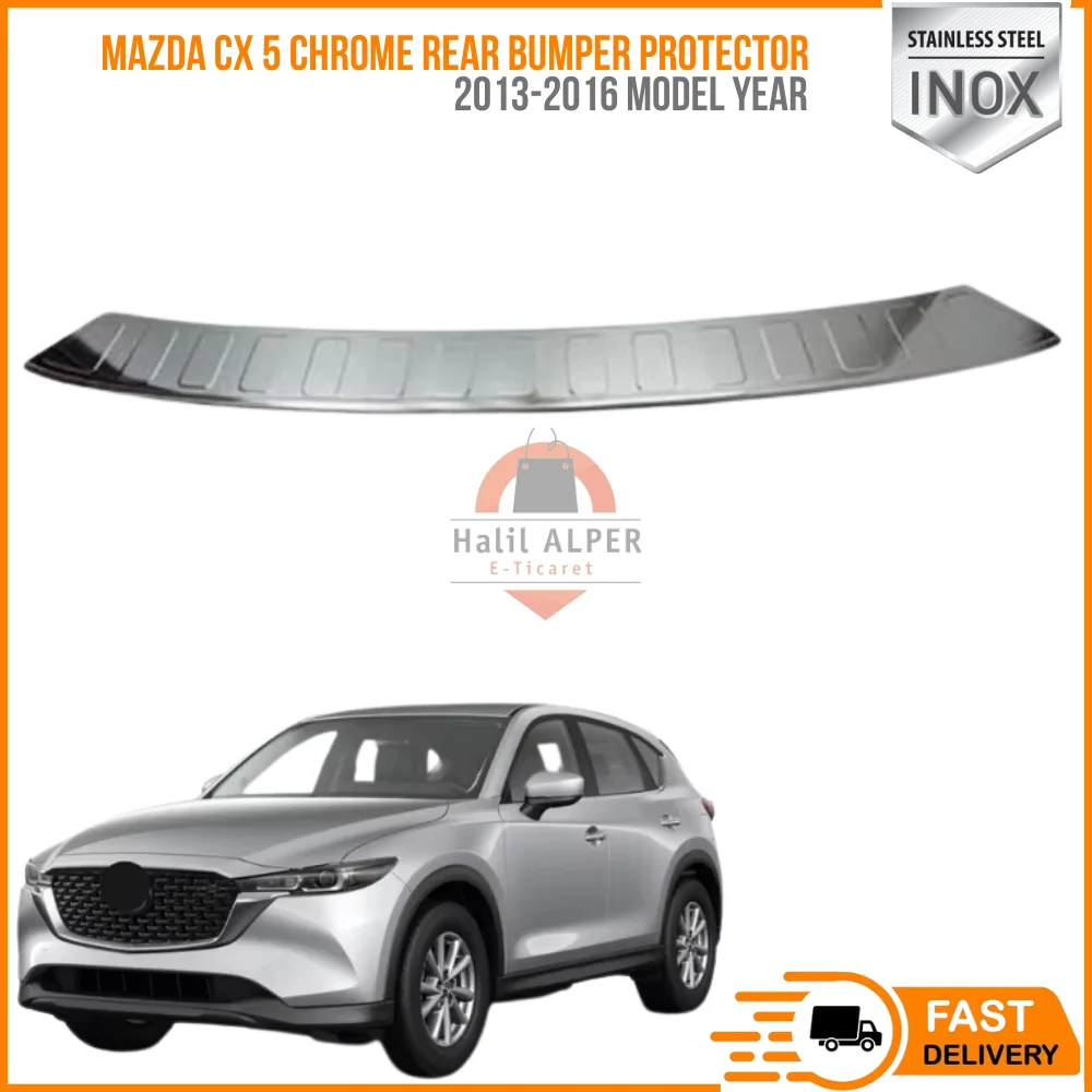 For Mazda Cx 5 2013-2016 Chrome Rear Bumper Protector Scratch Guard Stainless Steel Affordable Car Parts High Quality