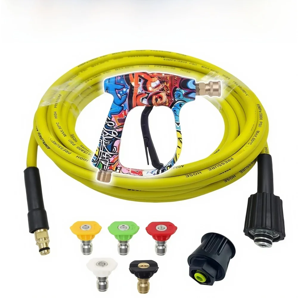 Hogedrukreiniger Slang 5800PSI Knikbestendige Slang Auto Wasmachine Water Reiniging Verlengslang Voor Karcher K2 K3 K4 K5 K6 K7 - afbeelding 2