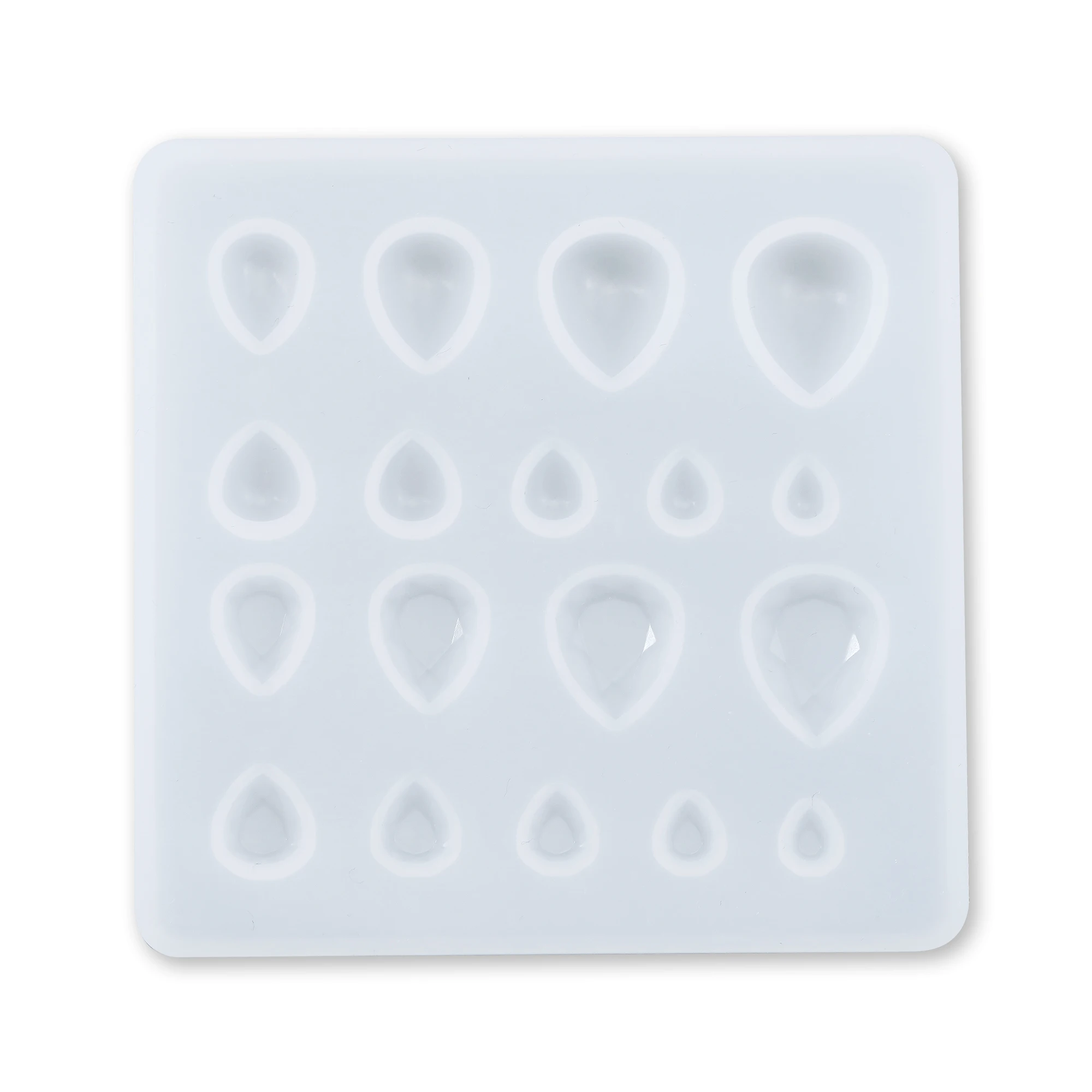 Breast Milk Faceted Cabochon Silicone Mold Pear Tear Drop Epoxy Resin Keepsake DIY Jewelry Making Supplies 1507049