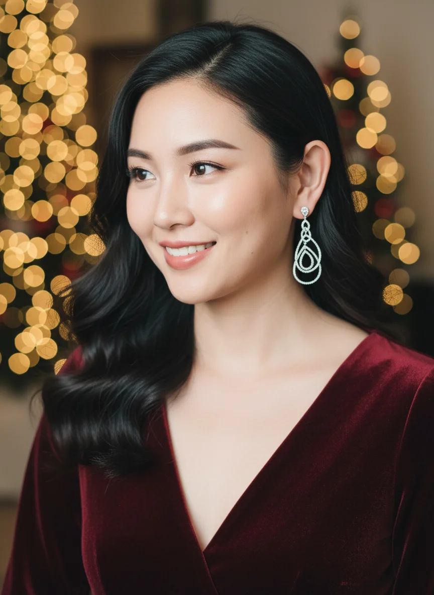 

YLMyself Large Statement Earrings Pave Cubic Zirconia Luxury Bling Jewelry For Women Wedding Party