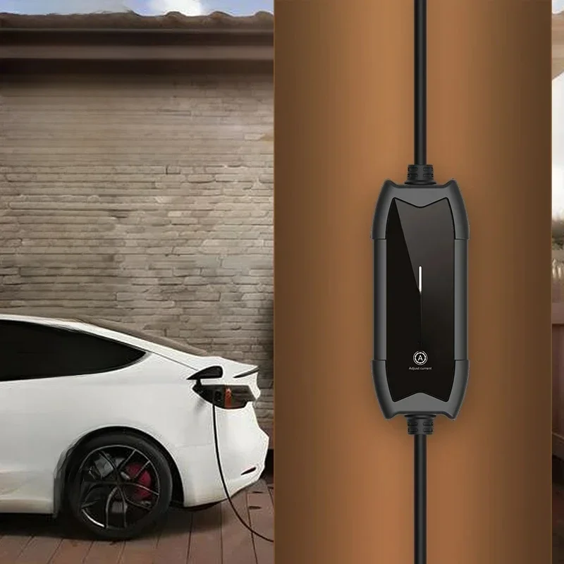 Feyree EV-Ladegerät Typ2 16A 3,5KW 1-Phasig GB/T / Typ1 Stromstärke Einstellbar 3,5m Kabel Tragbare Ladebox für Elektrofahrzeuge