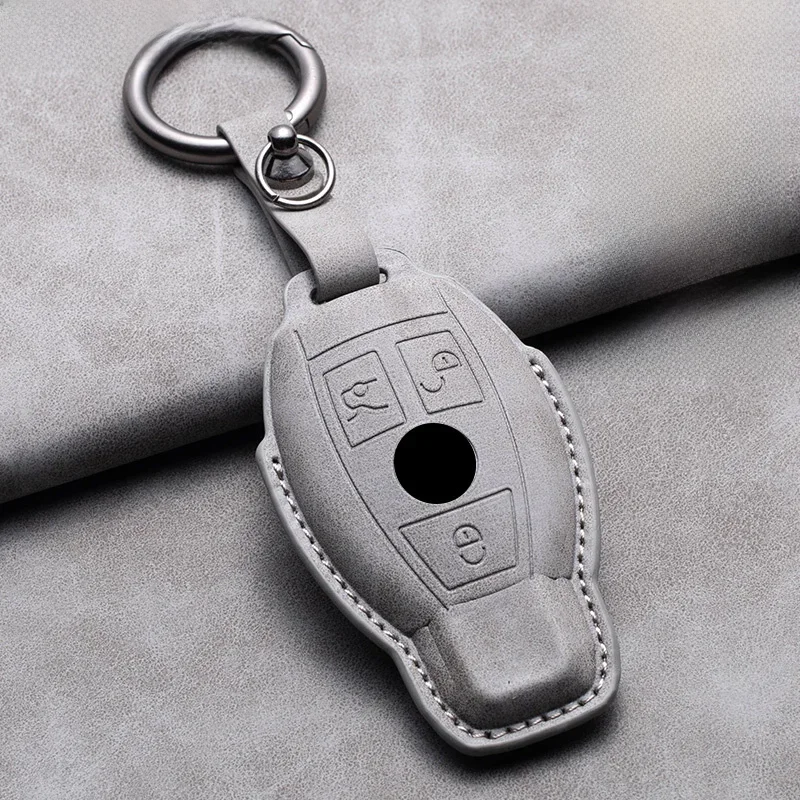 Neue Schaffell Auto Remote Key Cover Case Shell für Mercedes Benz a c e s g Klasse Gla Cla Glk Glc