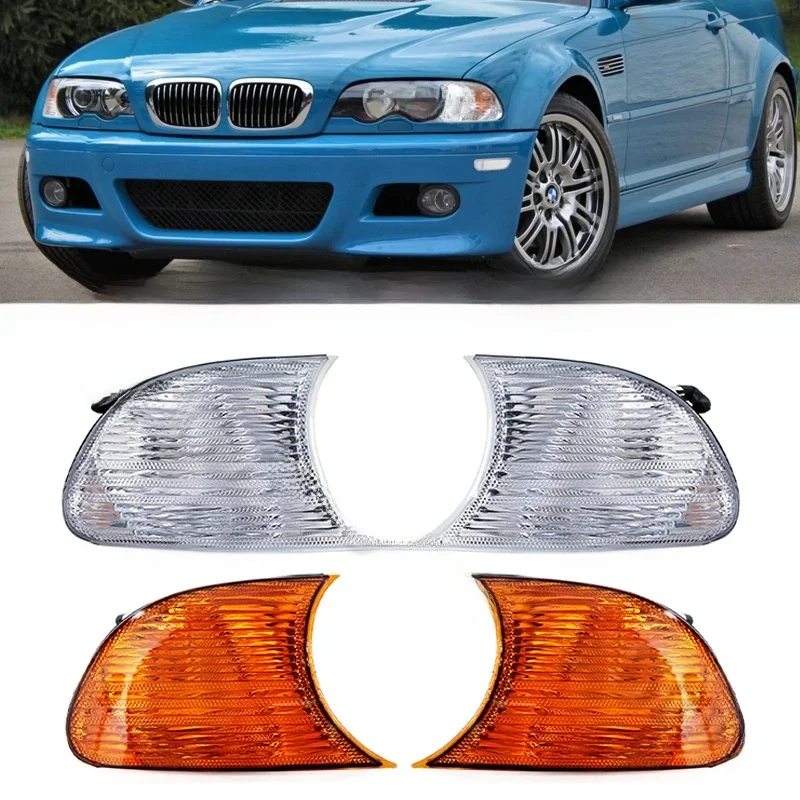 PMFC boczne światło narożne kierunkowskaz migacz lampa przeciwmgielna akcesoria samochodowe dla BMW E46 2-drzwiowy 1998 1999 2000 2001 63126904300 — 2