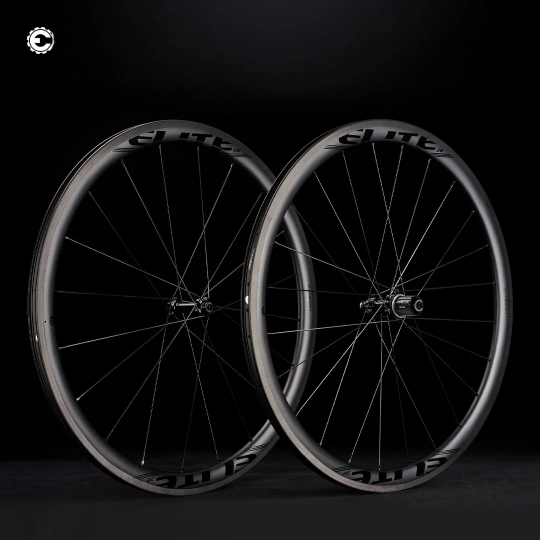 AliExpress ELITEWHEELS ELITEWEELS 1282g Ultralight Road Bike Carbon Fiber Wheelset Tubeless Rims BITEX Straight Pull Hubs 38mm Wheel Frame High Bike