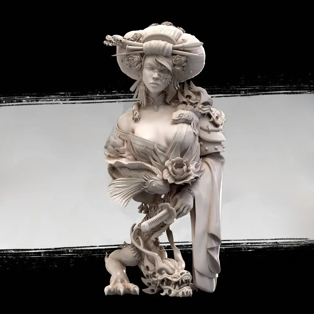 Buste modèle GK en résine 1/9, kit non assemblé et non peint