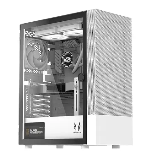 3RSYS S100 Quiet MIDDER TOWER COMPUTER PC CASE (White)