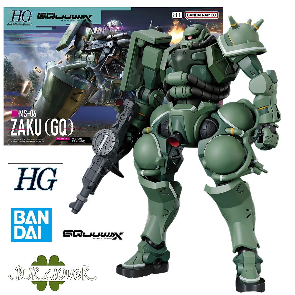 

BANDAI Original GUNDAM Assembly Model HG 1/144 MS-06 ZAKU (GQ) Anime Character Desktop Collectible Figurine Children's Toys