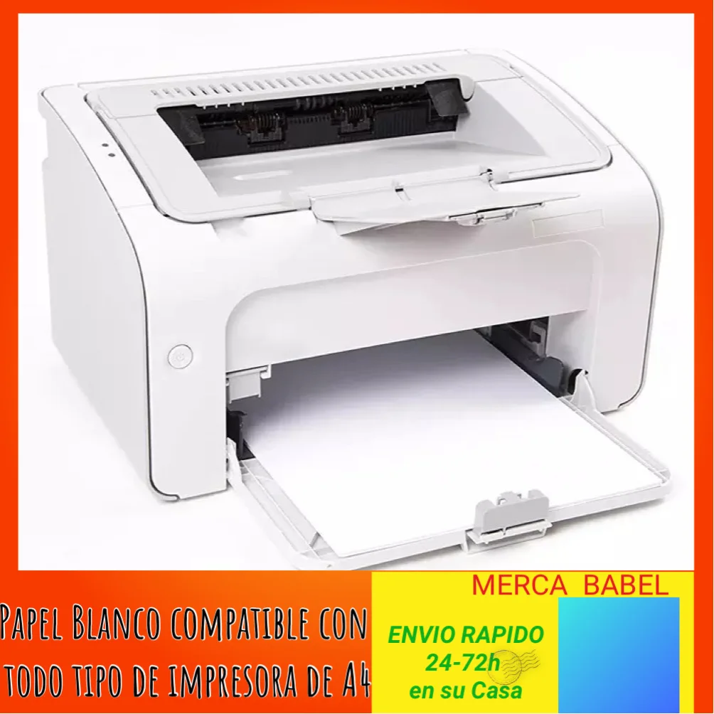 Papel Din-A4 para Impresora, Papel Blanco 80g, Folio Extrablanco 210x297mm, Papel Multifuncional Ideal para Uso de Trabajo en Oficina Imprimir