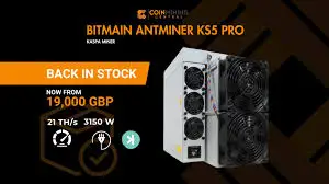 

BR KS5 PRO Back в наличии! Bitmain Antminer KS5 Pro теперь назад