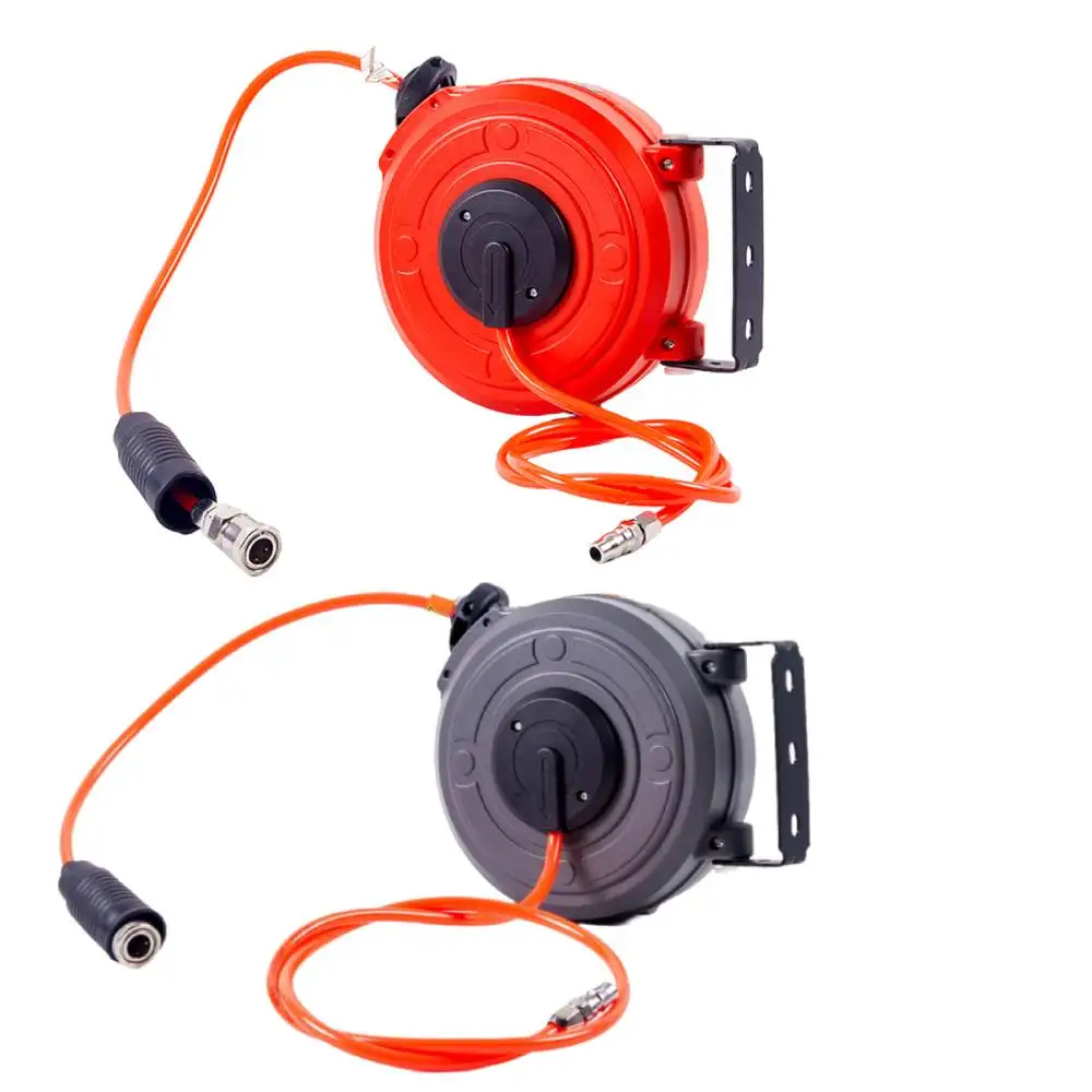

Выдвижная катушка для воздушного шланга, воздушный компрессор, вращающаяся автоматическая катушка для воздушного барабана для ремонта автомобилей, мастерской, инструмент для чистки сада