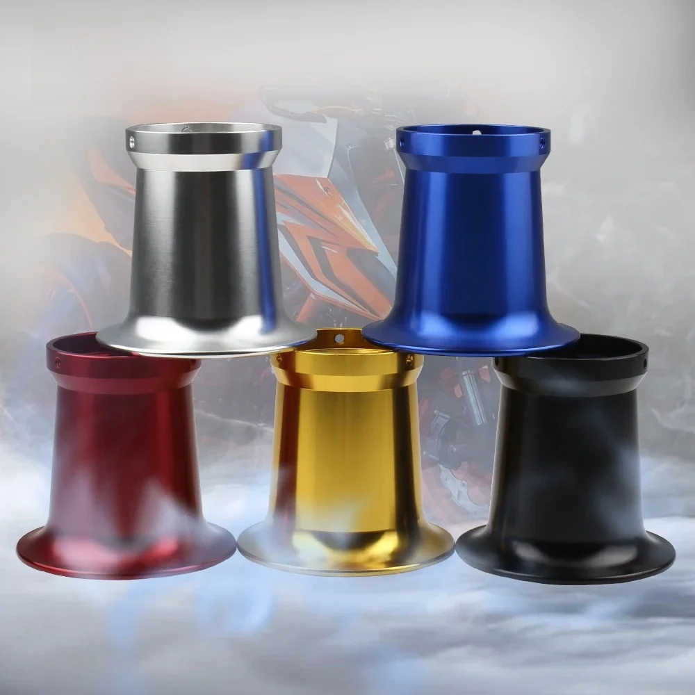 Motorrad Vergaser Vergaser Ansaugtrompete Moto Luftfilter Trompete Geschwindigkeit Stapel Trichter Fit 50mm Für Keihin PWK 21/24/26/28/30mm