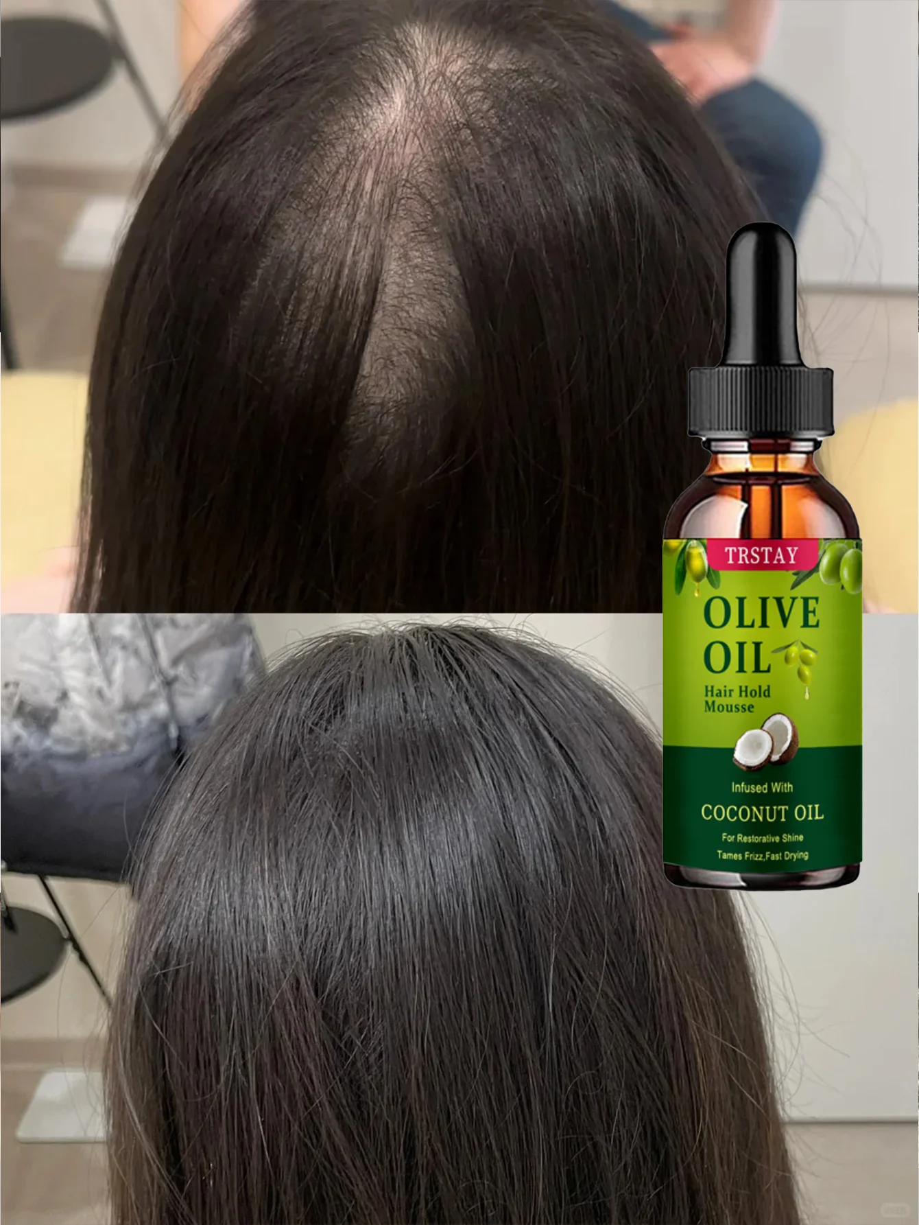 Moisturizing Curly Hair Treatment Oil with Deep Repair Essence Instantly Revitalizes Adds Luster and Re Glow for Silken Soft Hyd - Image 5