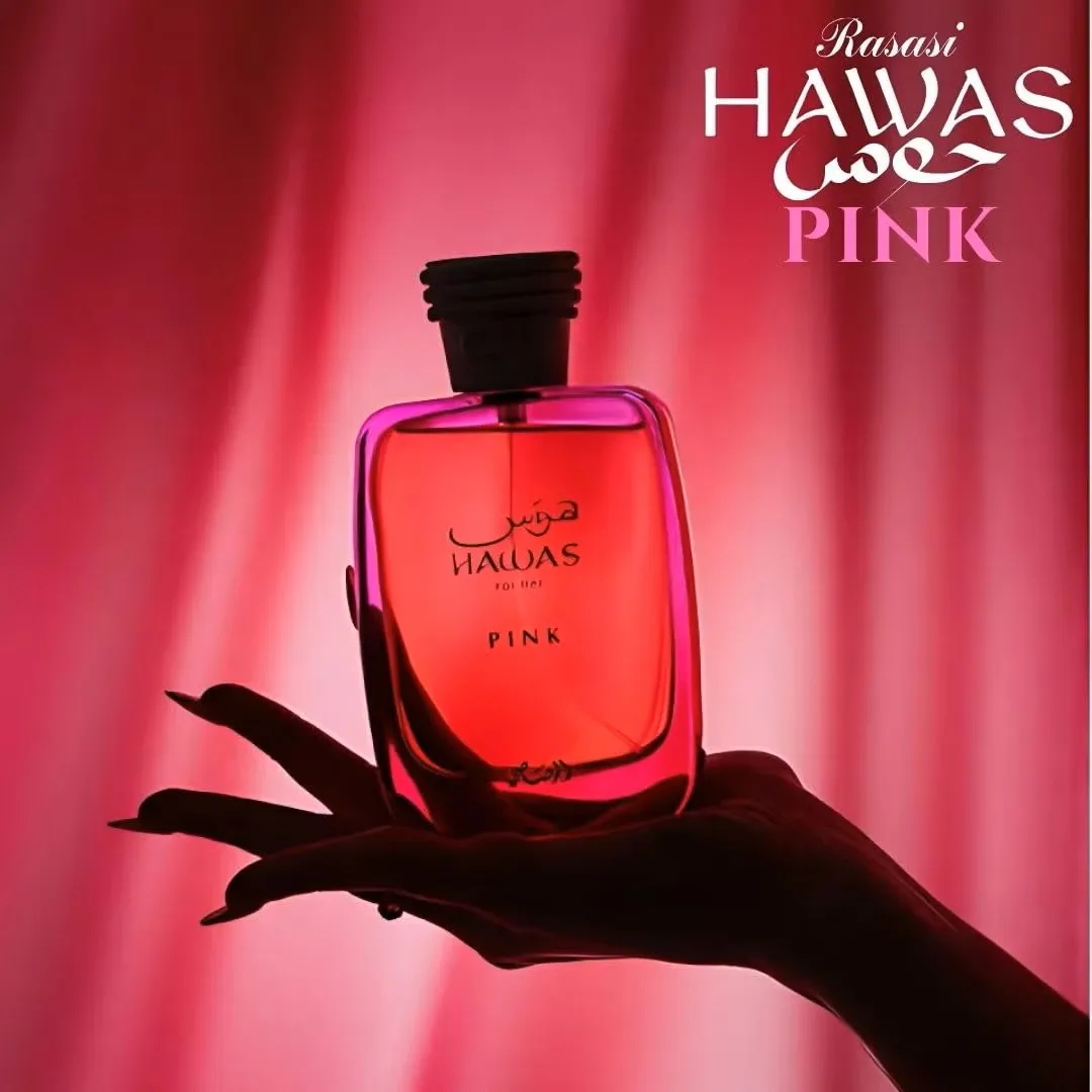

Women Perfume, Rasasi Hawas Pink for Her EDP 100ml, Long Lasting Sweet Floral Fruity Fragrance, Luxury Perfume Gift Set for Her