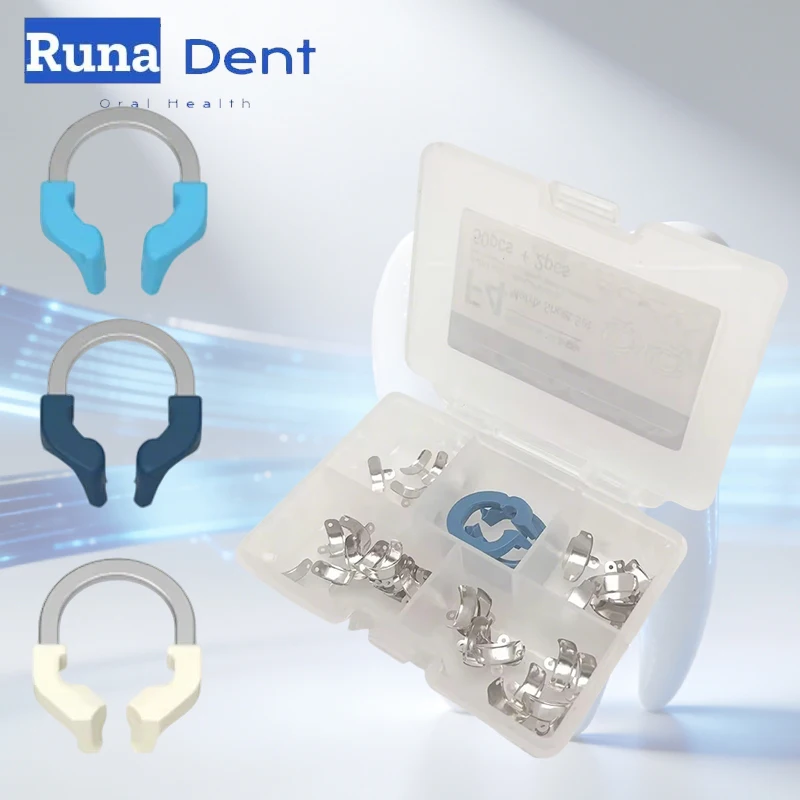 

Dental Matrix Bands Clamps Set, Sectional Contoured Matrix w/ NiTi Rings, Dental Restoration Tool