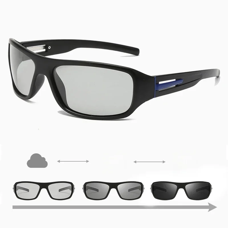 AliExpress juncture 2024 Photochromic Polarization Cycling Sunglasses Men Polarization Glasses Male Change Color Sun Glasses Men Sports DrivingUV400