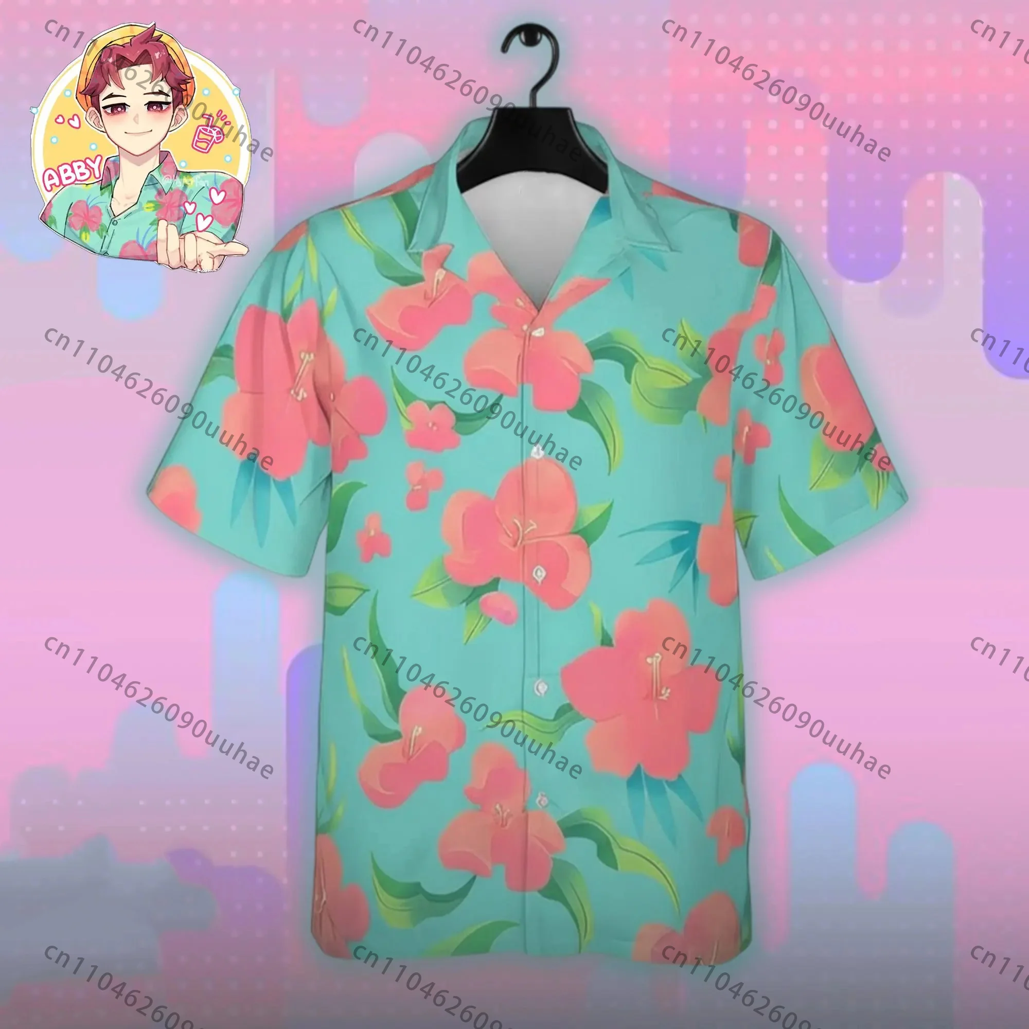 Saja Boys Hawaiian Shirt Fashion Trendy Movie Print Top Korean Streetwear Style Cosplay Outfit Shirts
