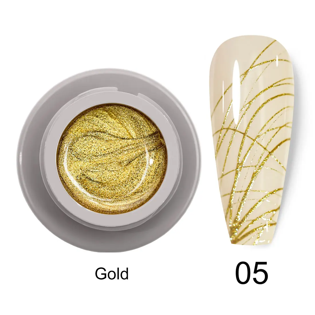 VENALISA Zeichnen Malerei Gel Spinne Gel Nail art Design Reine Farbe Tränken weg vom UV LED 3D Relief Gelee Glas Splitter malerei Gel