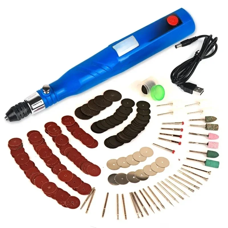 Cordless Rotary Tool Hand Drill Electric Engraving Machine 3.7V Lithium Cutting Power Rotary Tool for Jade Polishing Drilling