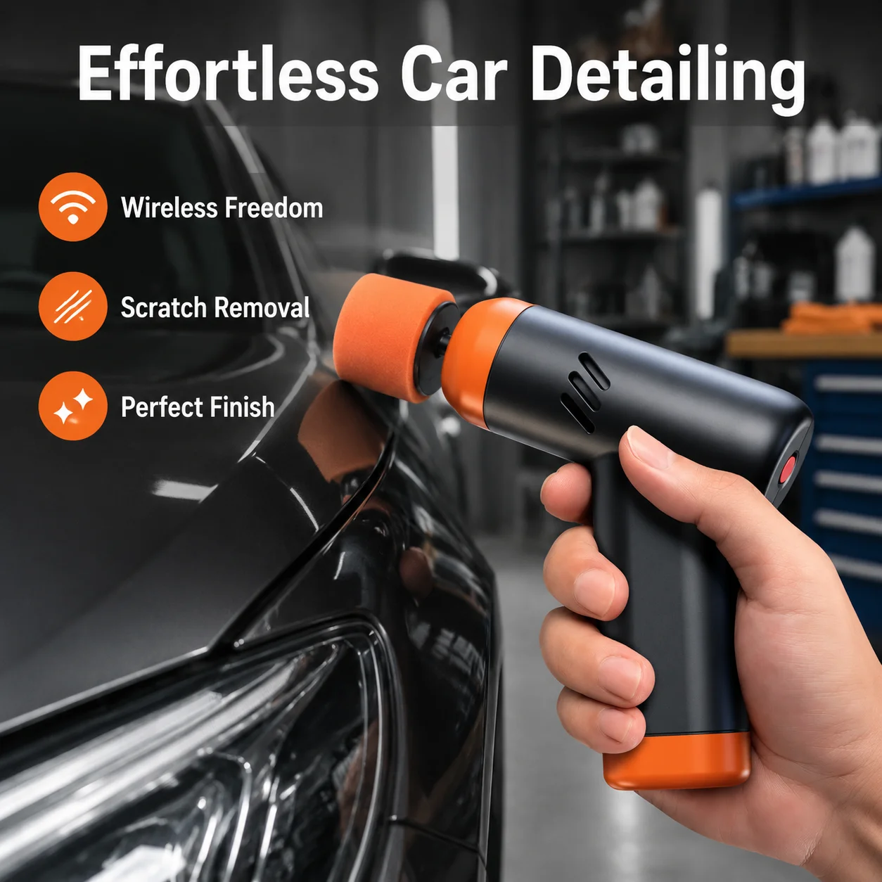 Mini Car Polishing Machine, Cordless Polishing Machine, Electric Polishing, Car Care 2-speed Transmission