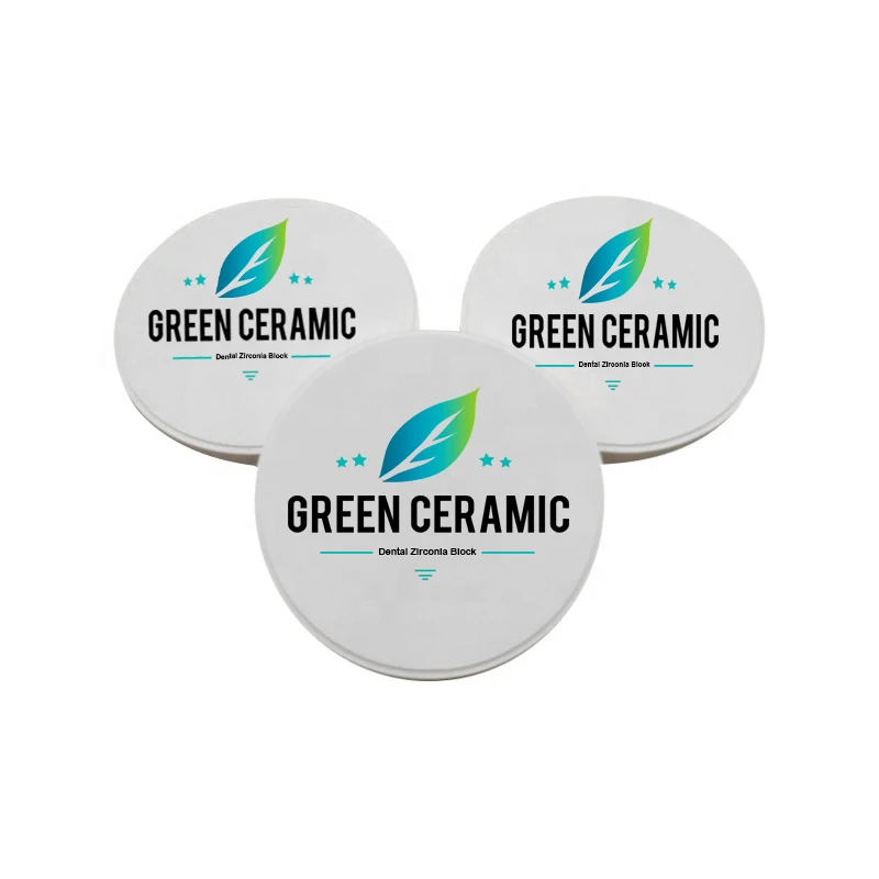 Green 3D Pro Multilayer Zirconia Disc Dental Gradation Layers Made by Japan Powder With High Teeth Whiten Effect