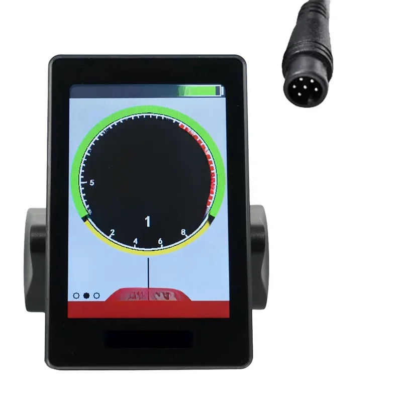 AliExpress NONE M6T Electric Bike LCD Display Meter 24V 36V 48V 60V Universal E Scooter LCD Panel Color Screen with USB for E-Bike(6PIN)