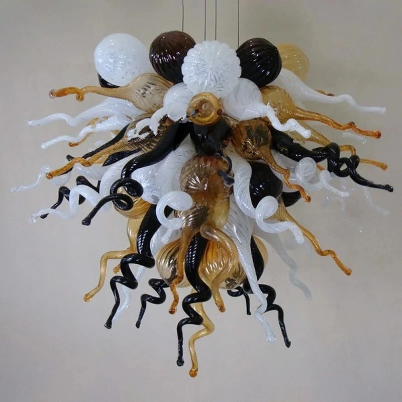 Handmade Murano Glass Chandelier Chihuly Style Corridor Office Hall Pendant Glass Lamps