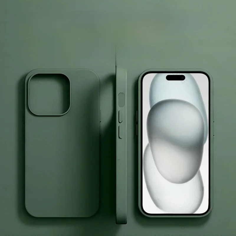 Luxe Vloeibare Siliconen Telefoon Case voor APPLE iPhone 11 13 12 14 15 16 Pro Max Gevallen voor iPhone 15 Plus Schokbestendige Protector Cover - afbeelding 2
