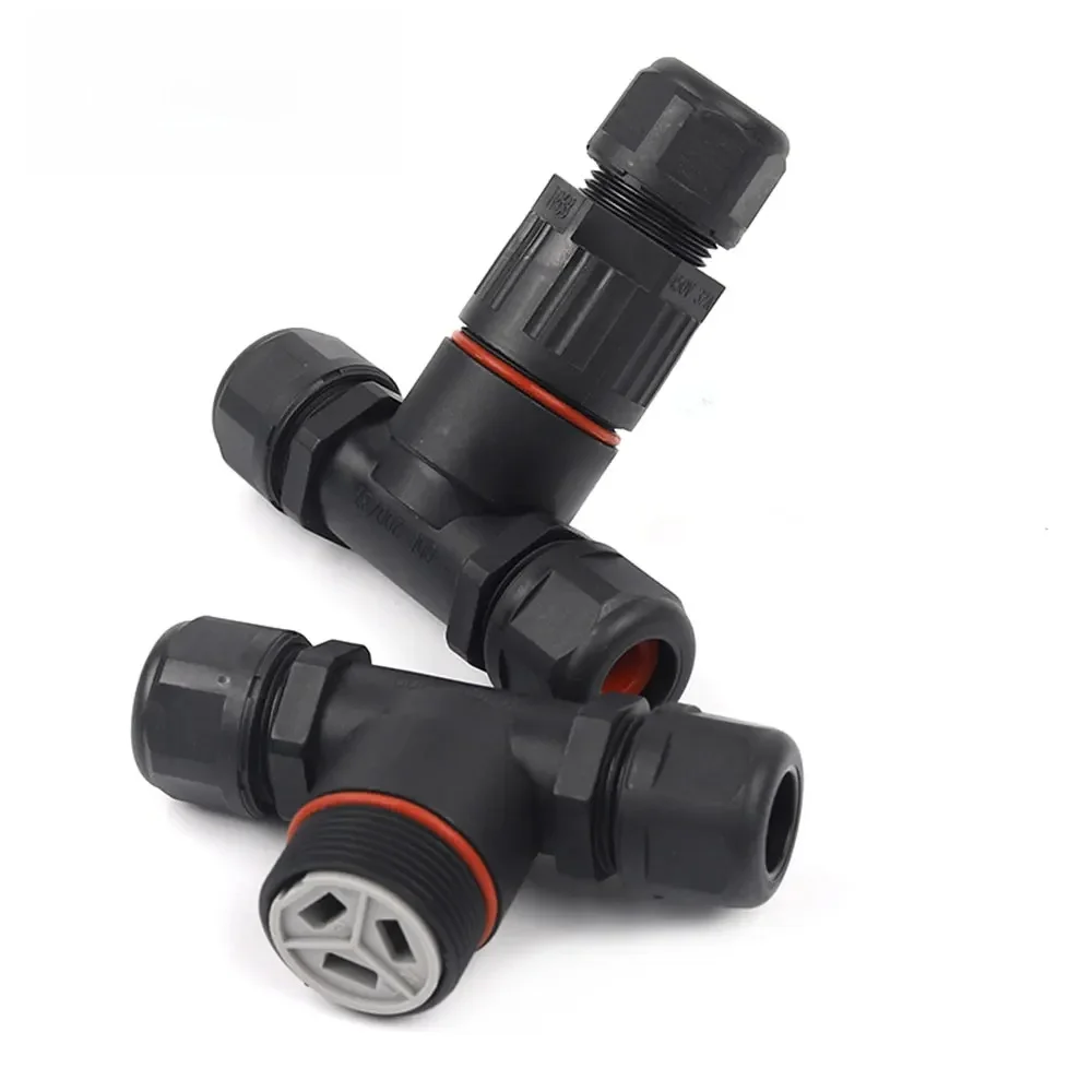 IP68 I/T Vorm Waterdichte Connector 2/3/5 Pin Draad Connectors Quick Schroef Sluit Push-in terminals Elektrische Aansluitdoos DIY GO - afbeelding 2