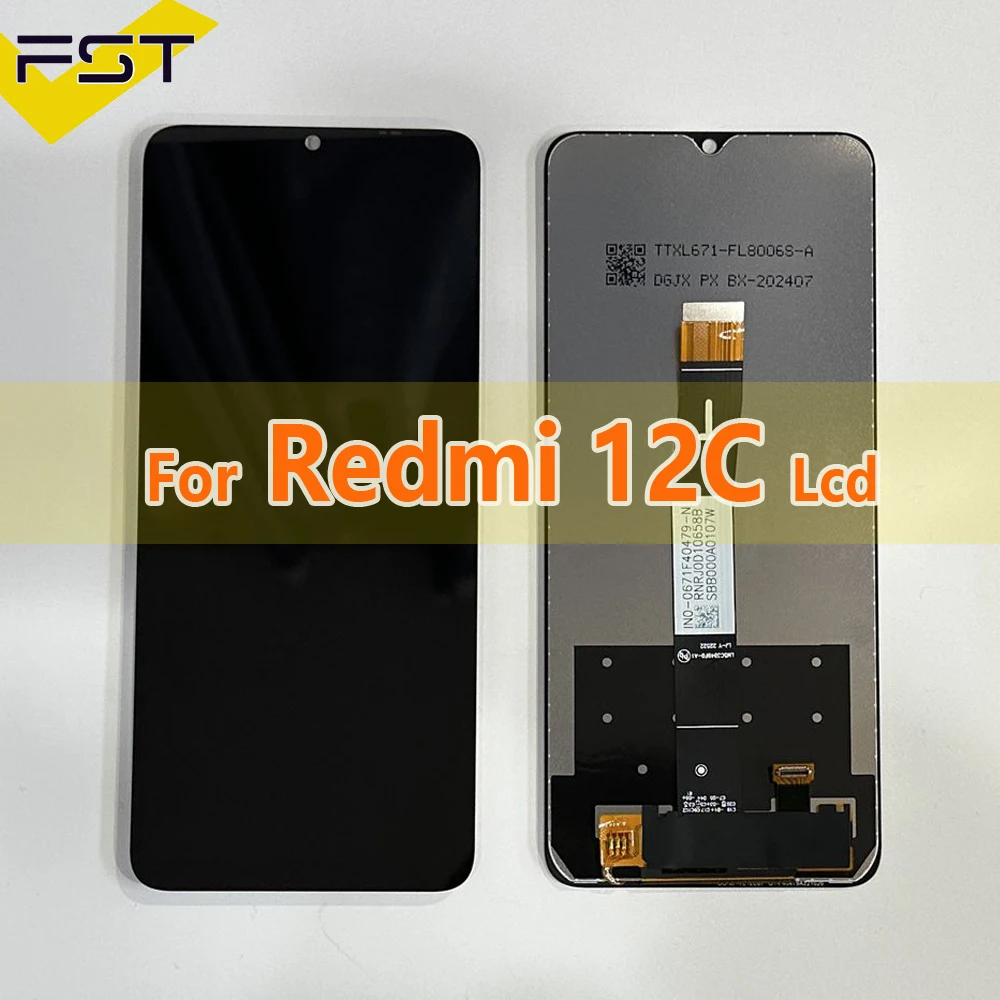 

6,71 "для Xiaomi Redmi 12C ЖК-дисплей с цифровым преобразователем сенсорного экрана в сборе 22120RN86G 2212ARNC4L запасные части