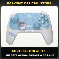 EasySMX S10 Gamepad inalámbrico TMR Joystick controlador RGB Compatible con Switch 1/2/PC/teléfono/TV/Steam, despertador, para Pokemon