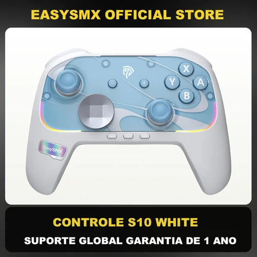 EasySMX S10 Gamepad inalámbrico TMR Joystick controlador RGB Compatible con Switch 2/PC/teléfono/TV/Steam, NFC, giroscopio, para Pokemon