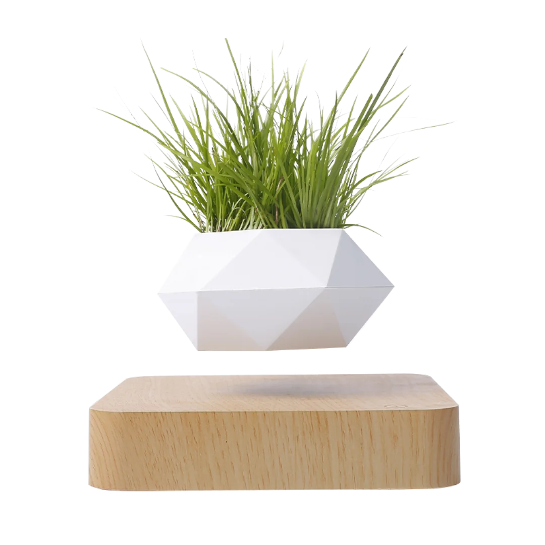 Bonsai Garden For Desk - Luchtboeiende bonsaipot, draaiende bloempot, magnetische zwevende