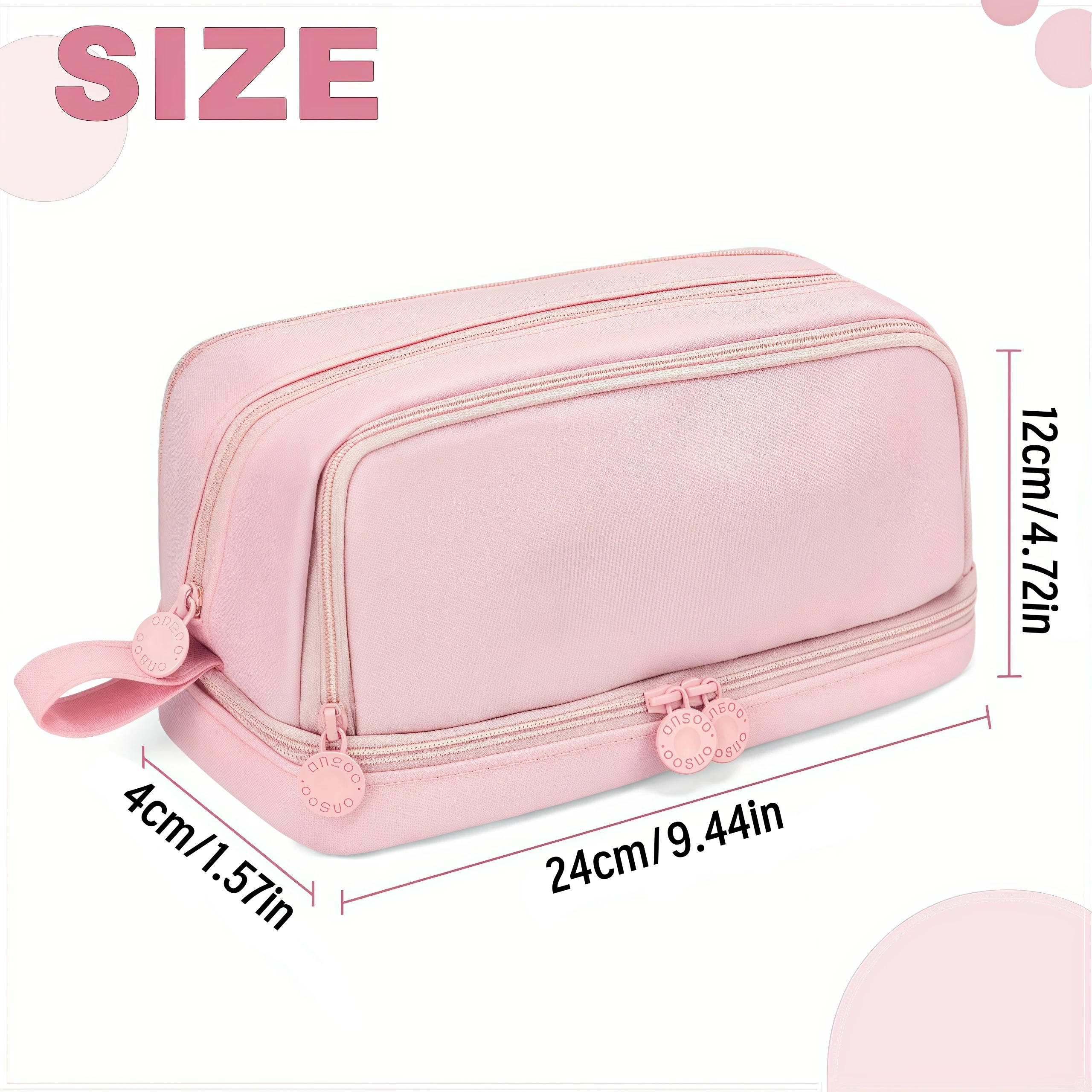 Trousse à Crayons Portable de Grande Capacité, Résistante aux Rayures, Fournitures Scolaires et de Bureau