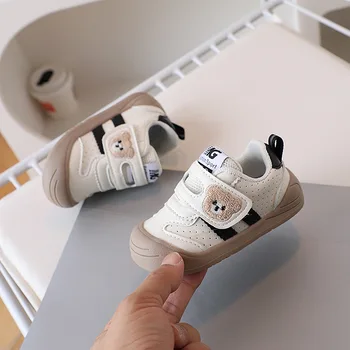 Chaussures de sport en cuir PU à l'offre elles souples pour bébé, baskets ergonomiques pour nouveau-né, garçon, fille, tout-petit, premier pas, mode